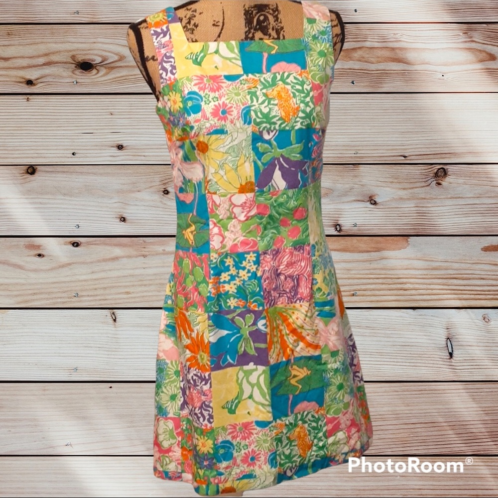 Lilly Pulitzer patchwork shift dress